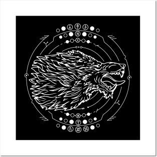 Fenrir | Norse Pagan Symbol Posters and Art